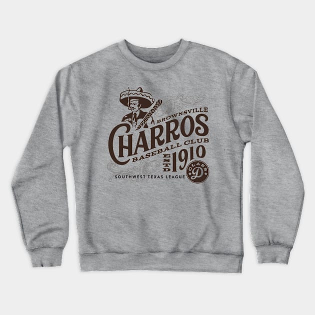 Brownsville Charros Crewneck Sweatshirt by MindsparkCreative